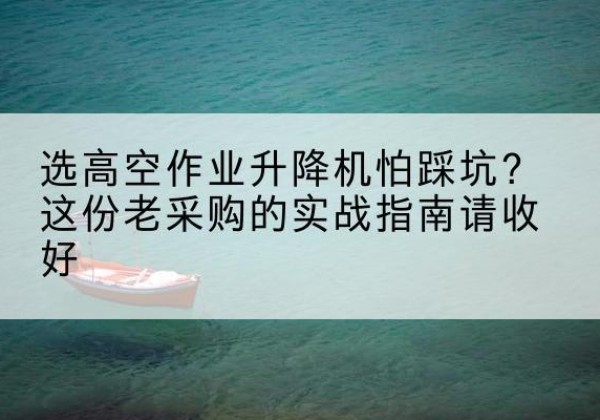 莱山高空作业升降机厂家推荐-选高空作业升降机怕踩坑？这份老采购的实战指南请收好